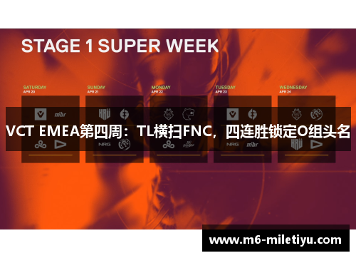 VCT EMEA第四周：TL横扫FNC，四连胜锁定O组头名